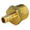 Apollo 3/8 in. Brass PEX Barb x 1/2 in. Male Pipe Thread Reducing Adapter APXMA3812 - alternate 2